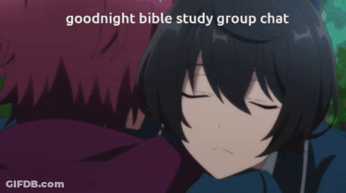 Girl With Goodnight Bible Study Group Chat GIF