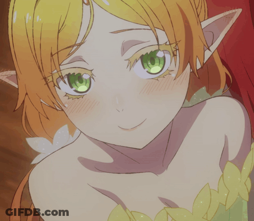 Girl With Green Eyes And Yellow Hair Smiling GIF
