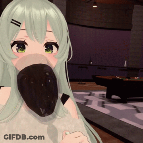 Girl With Green Eyes Drinking From Black Cup In Front Of Pool Table GIF