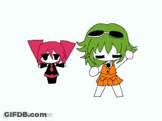 Girl With Green Hair And Red Haired Girl GIF
