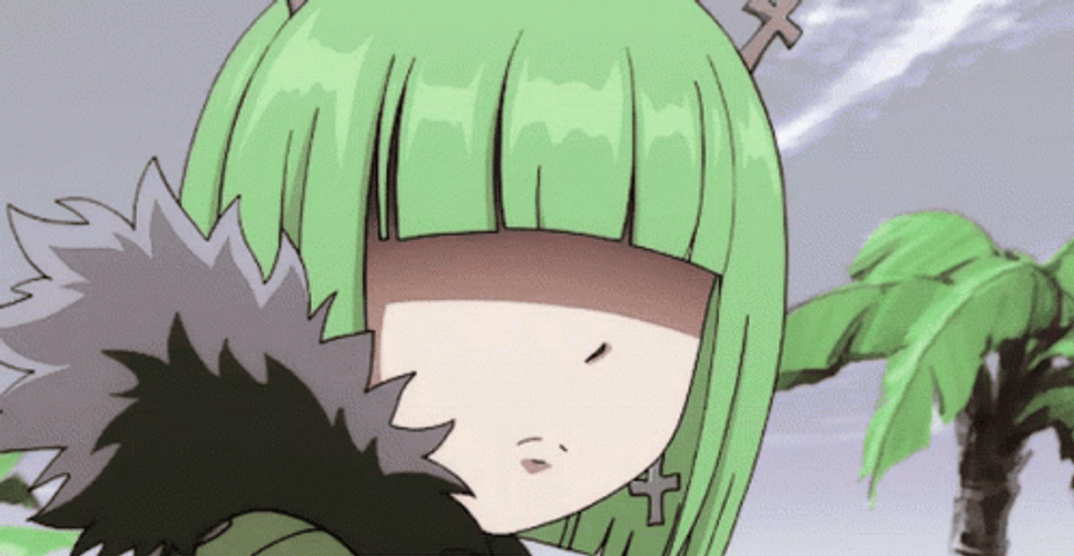 Girl With Green Hair Anime GIF