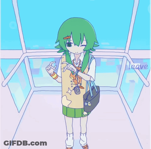 Girl With Green Hair Saying Pick GIF