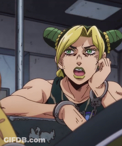 Girl With Green Ponytail And Handcuffs GIF