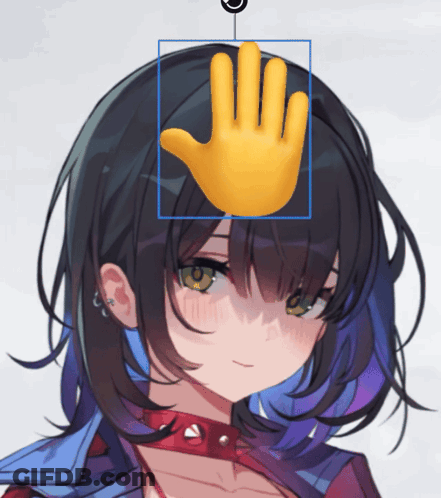Girl With Hand On Head GIF