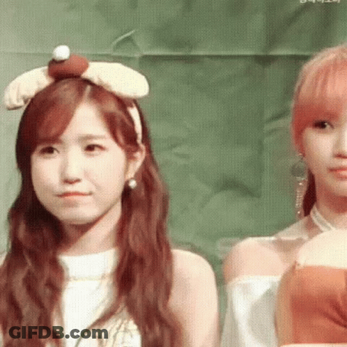 Girl With Headband And Another Girl GIF
