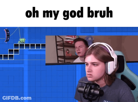 Girl With Headphones At Mic Saying Oh My God Bruh GIF