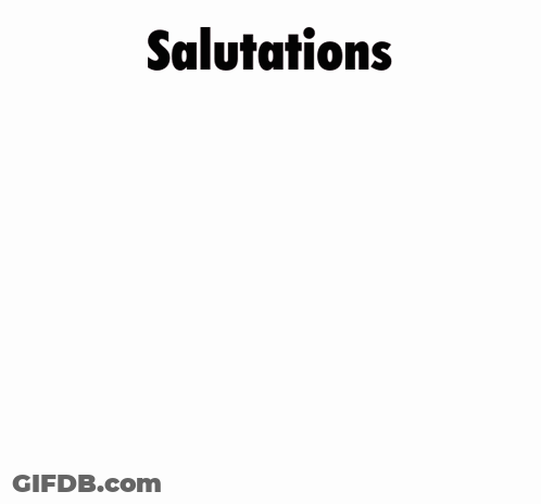 Girl With Headphones Salutations GIF