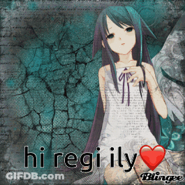 Girl With Heart Saying Hi Regily GIF