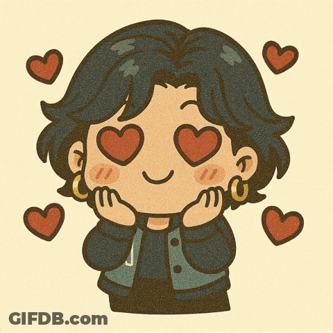 Girl With Heart Shaped Eyes GIF