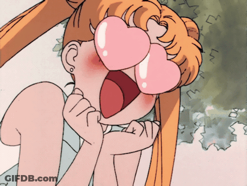 Girl With Heart Shaped Glasses GIF