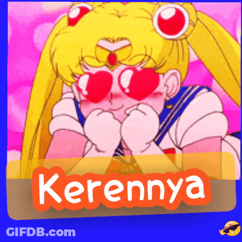 Girl With Hearts In Eyes Kerennya GIF