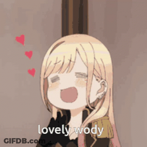 Girl With Hearts In Her Eyes GIF