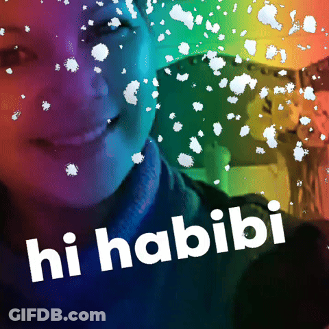 Girl With Hi Habibi GIF