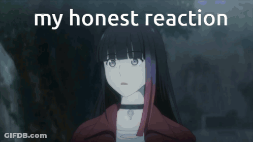 Girl With Honest Reaction GIF
