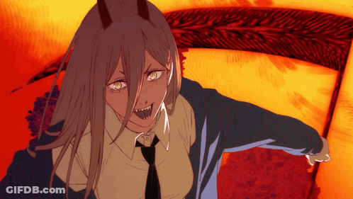 Girl With Horns And Sharp Teeth GIF