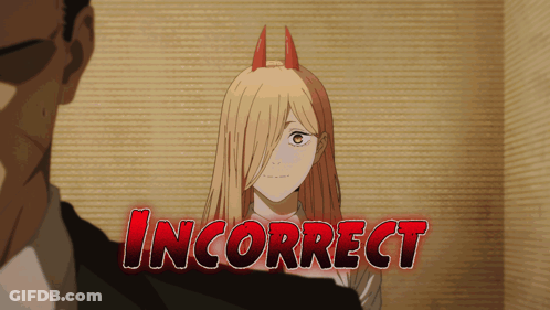 Girl With Horns Incorrect GIF