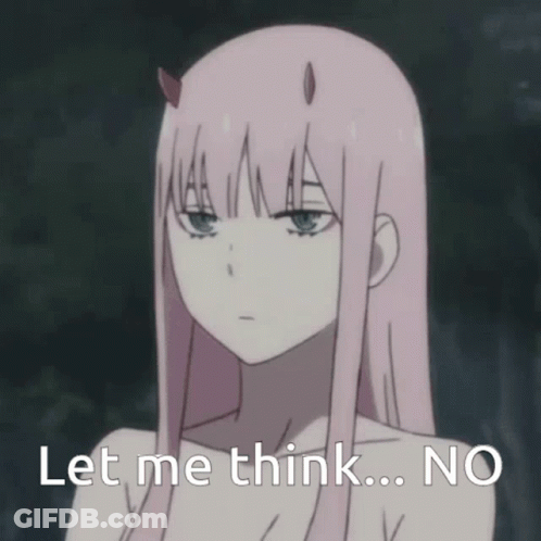 Girl With Horns Saying Let Me Think No GIF
