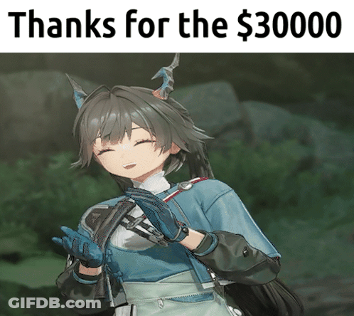 Girl With Horns Thanks For 30000 GIF