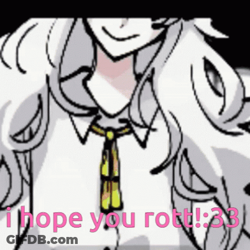 Girl With I Hope You Rott 3:33 GIF