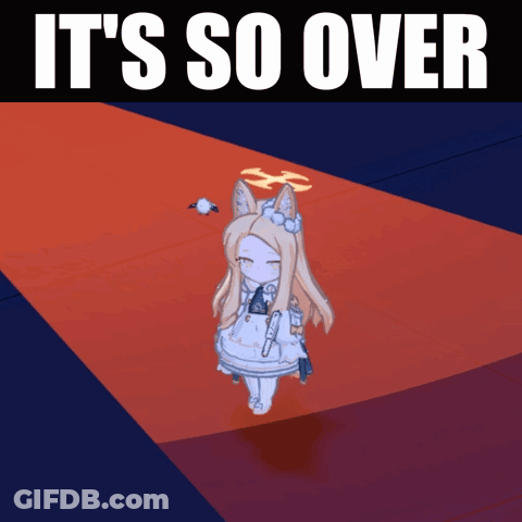Girl With It's So Over Behind Her GIF