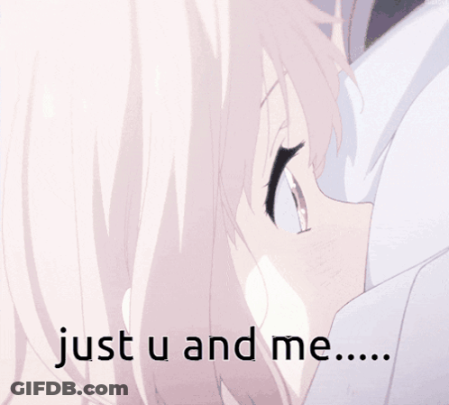 Girl With Just U And Me GIF