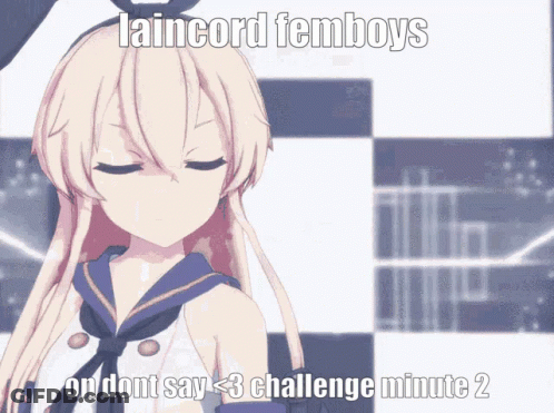 Girl With Laincord Femboys GIF
