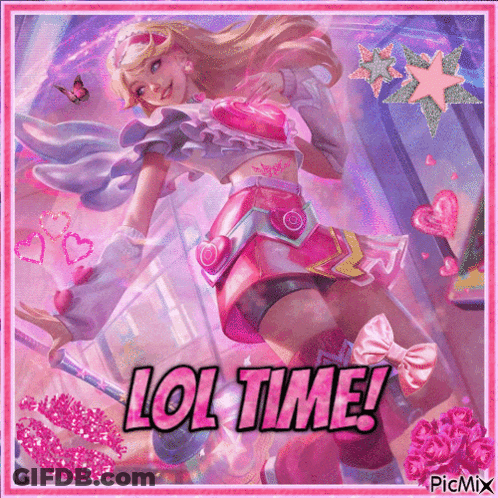 Girl With LOL Time GIF