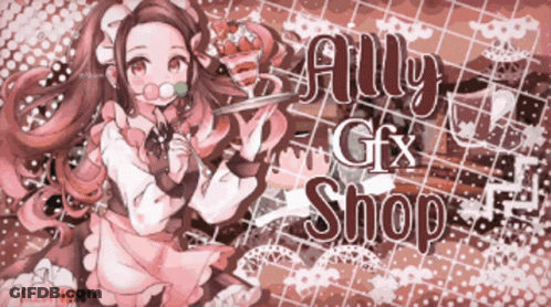 Girl With Lollipop Ally Gfx Shop GIF