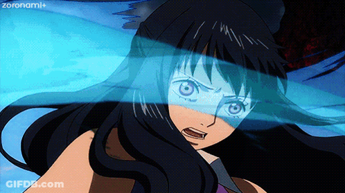 Girl With Long Black Hair And Purple Eyes Animated By Zoronami GIF