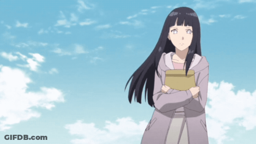Girl With Long Black Hair Arms Crossed Holding Book GIF
