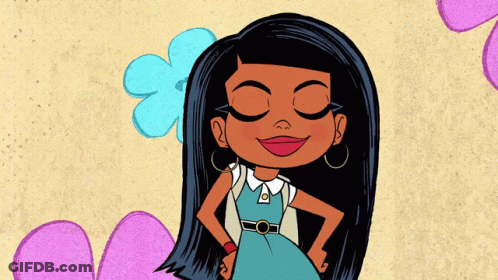 Girl With Long Black Hair GIF