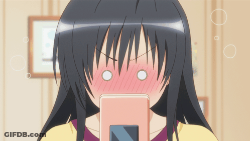 Girl With Long Black Hair Making Funny Face GIF
