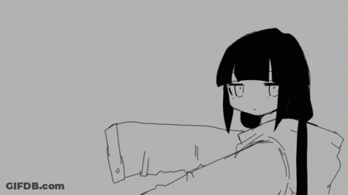Girl With Long Black Hair GIF