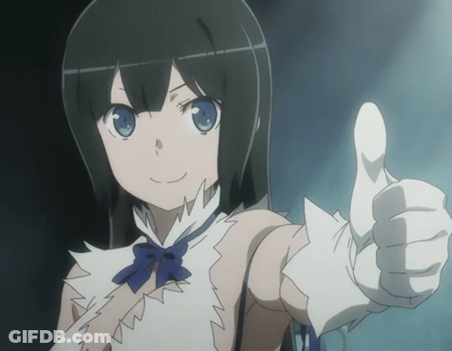 Girl With Long Black Hair Thumbs Up GIF