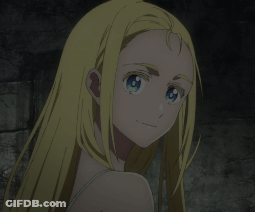 Girl With Long Blonde Hair And Blue Eyes GIF