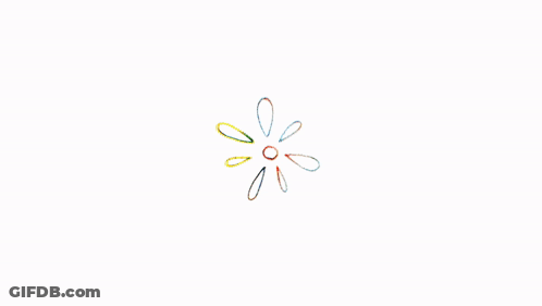 Girl With Long Blonde Hair Holding Flower GIF