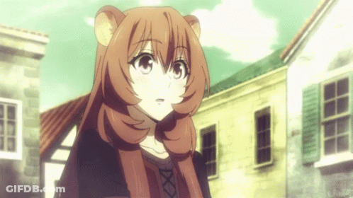 Girl With Long Brown Hair And Bear Ear GIF