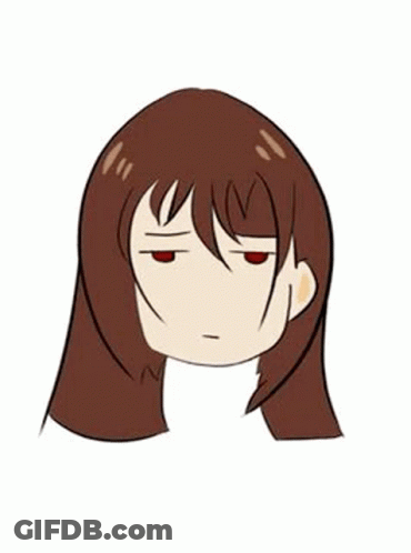 Girl With Long Brown Hair And Sad Face GIF