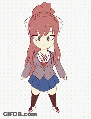 Girl With Long Hair And Bow GIF