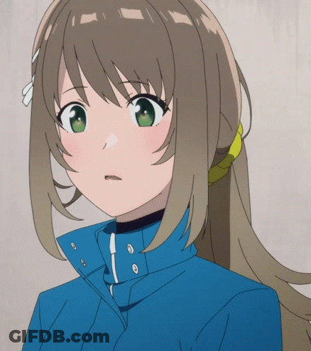 Girl With Long Hair And Green Eyes GIF