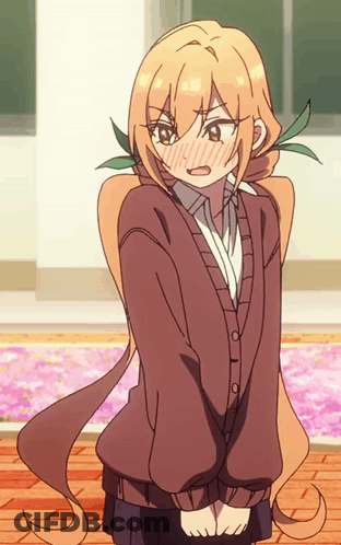 Girl With Long Hair In Brown Jacket GIF