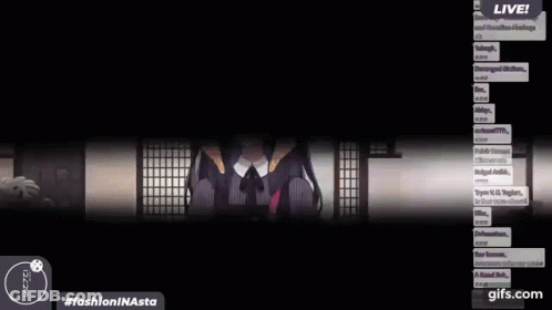 Girl With Long Hair In Front Of Window GIF