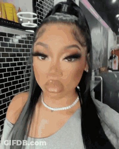 Girl With Long Nails Saying Girl Boss Angel GIF
