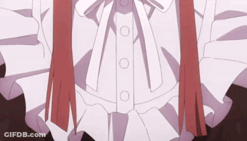 Girl With Long Red Hair In White Button Up Shirt GIF
