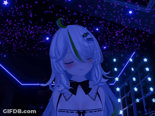 Girl With Long White Hair And Green Eyes GIF