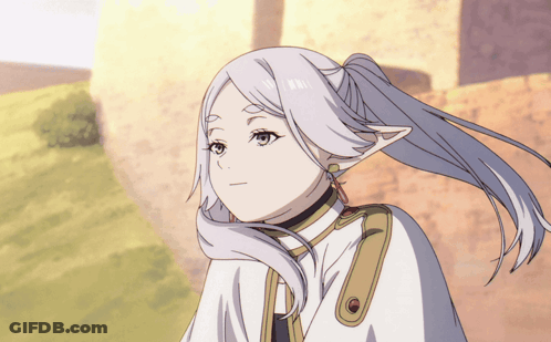 Girl With Long White Hair GIF