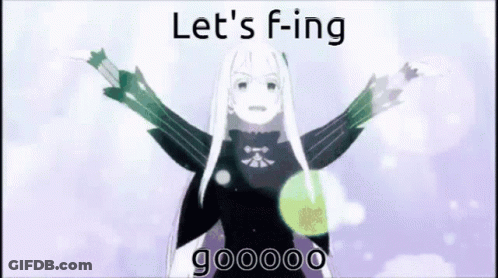 Girl With Long White Hair Standing GIF