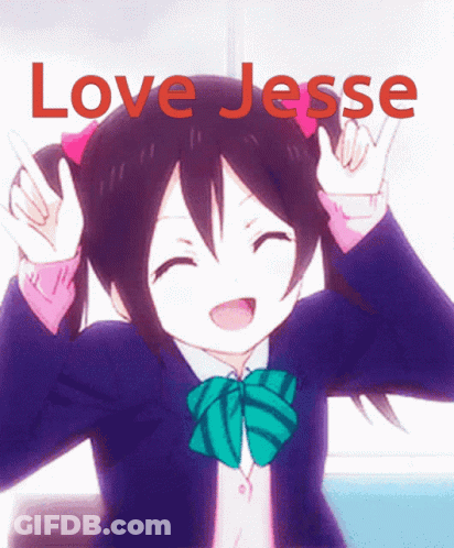 Girl With Love Jesse Written Above GIF