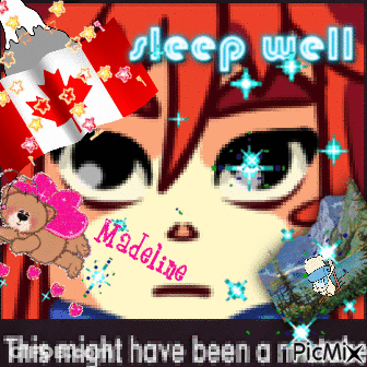Girl With Madeline On Face GIF