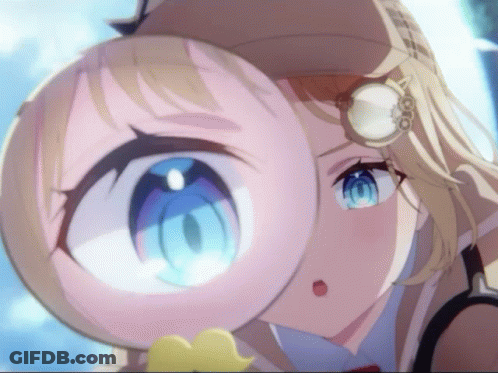 Girl With Magnifying Glass GIF